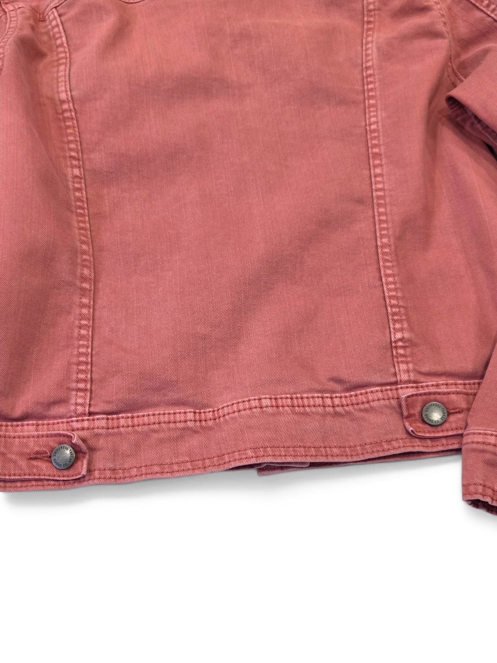 Universal Thread Freeborn Denim Jacket Pink Rose XL Stretch Jean Jacket Like New - Picture 8 of 14